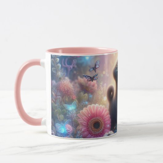 Plutôt rose Carlin de café Mug (Gauche)