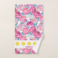 Plutôt rose Floral Pattern Pickleball Sport