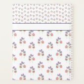 Plutôt Rose Violet Floral Personnalisé (Dos)