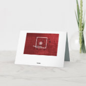 Plutôt Rouge Blanc Floral Bonne Carte de fête des  (Dos)