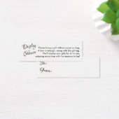 Plutôt Sans Enveloppement Baby shower Mini Carte C (Bureau)