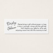 Plutôt Sans Enveloppement Baby shower Mini Carte C (Devant)