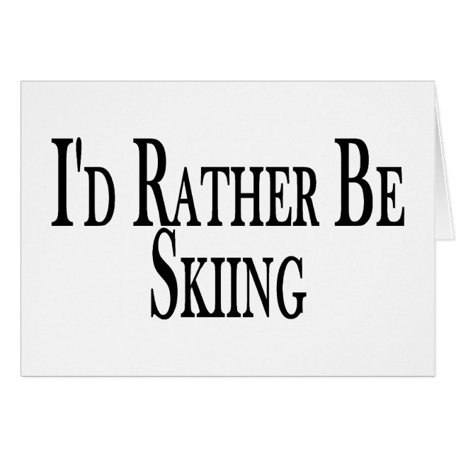 Plutôt skie (Devant horizontal)