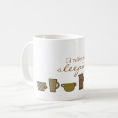 Plutôt Sleeping Tea Coffee Mug Cup (Devant gauche)