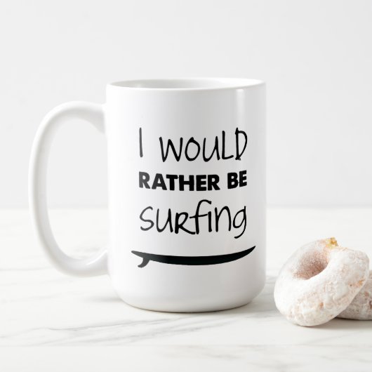 Plutôt surfe la tasse de café (Avec donut)