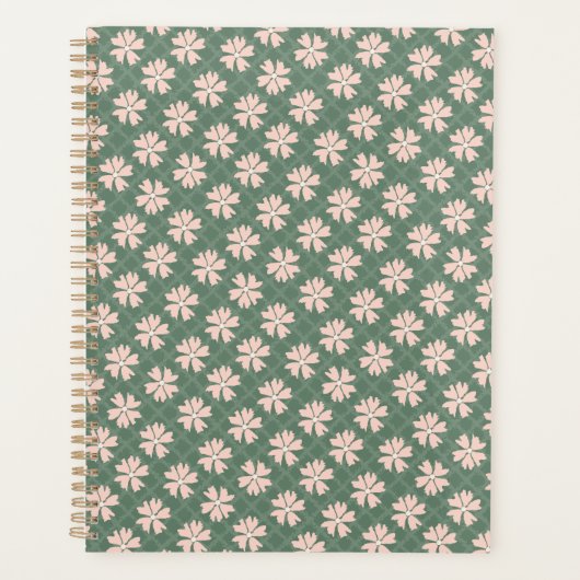 Plutôt Vert foncé Pastel rose fleuri (Devant)
