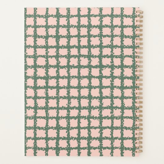 Plutôt Vert foncé Pastel rose Motif (Dos)