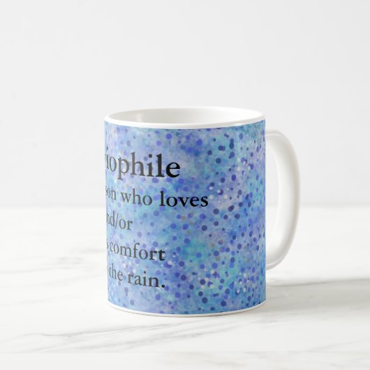 Pluviophile - Rain Lover Mok (Voorkant rechts)