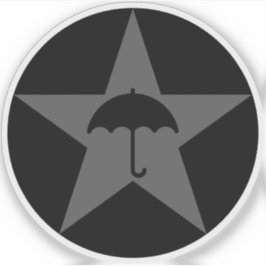 Pluviophile Star v2 (grijs) Sticker
