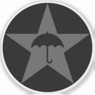 Pluviophile Star v2 (grijs) Sticker