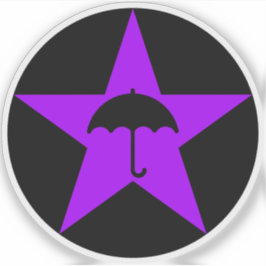Pluviophile Star v2 (paarse) Sticker