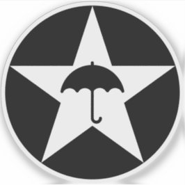 Pluviophile Star v2 (wit) Sticker