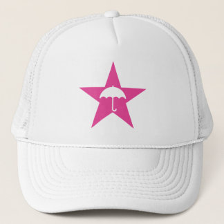Pluviophile ster (roze) trucker pet