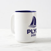 PLYC 2026 White Mug with Navy Interior (Devant gauche)