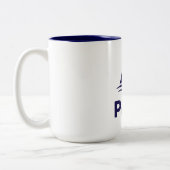 PLYC White Mug with Navy Interior (Gauche)
