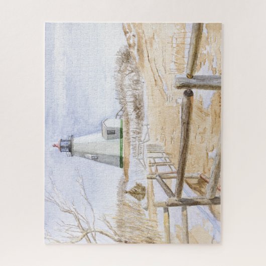 Plymought vuurtoren Waterverf 520pc puzzel Legpuzzel (Verticaal)