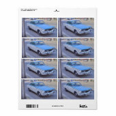 Plymouth Barracuda Etiket (Full Sheet)