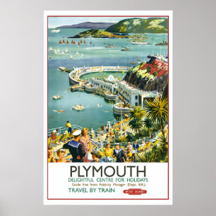 Plymouth Devon VK Groot-Brittannië Reisgids uit he Poster