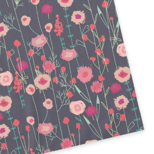 Plymouth Flowers Dark Boho Floral Painting Tafelkleed