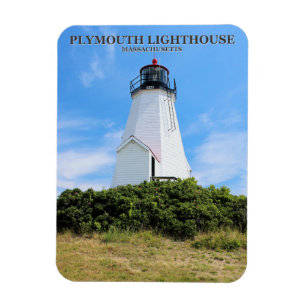 Plymouth Lighthouse, "de Gurnet" Massachusetts Magneet