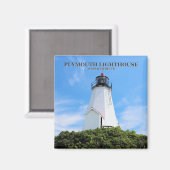 Plymouth Lighthouse, "The Gurnet", MA Magnet Magneet (Voorkant / Achterkant)