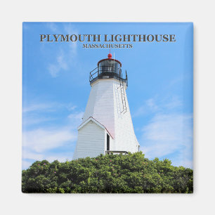 Plymouth Lighthouse, "The Gurnet", MA Magnet Magneet
