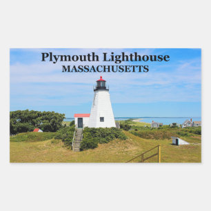 Plymouth Lighthouse, "The Gurnet", MA Stickers