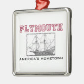 Plymouth, MA Metalen Ornament (Links)