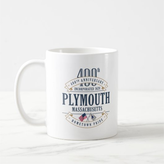 Plymouth, Massachusetts 400e Jubileum Mok (Links)