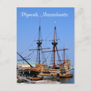 Plymouth Massachusetts Mayflower Ship Carte postal