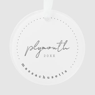 Plymouth, Massachusetts Travel Verenigde Staten Ornament