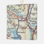 Plymouth NH  Map Keramisch Ornament (Links)