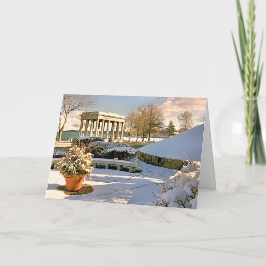 Plymouth Rock Canopy Feestdagen Kaart (Voorkant)