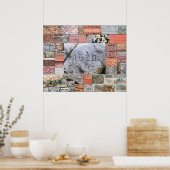 Plymouth Rocks en Bricks poster (Keuken)