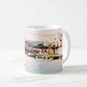 Plymouth, tasse d'aquarelle de paysage de bord de (Devant droit)