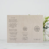 Plywood bouleau | Logo Brochure triplée de grains  (Debout devant)