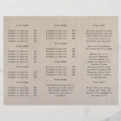 Plywood bouleau | Logo Brochure triplée de grains  (Dos)