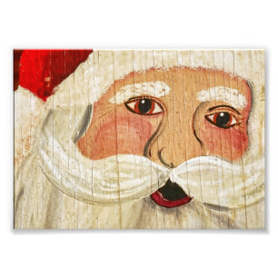 Plywood Santa Foto Afdruk