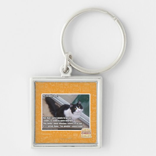 Plz aan open deur sleutelhanger (Voorkant)