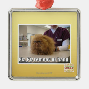 Plz remoov onze hand metalen ornament