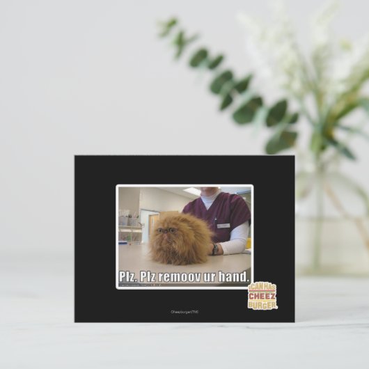 Plz verwijder onze hand briefkaart (Staand voorkant)