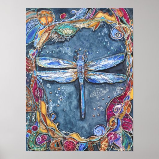PMACarlson Copper Dragonfly Poster (Voorkant)