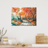 PMACarlson Country Road, Bucks County, Pa Poster (Cuisine)