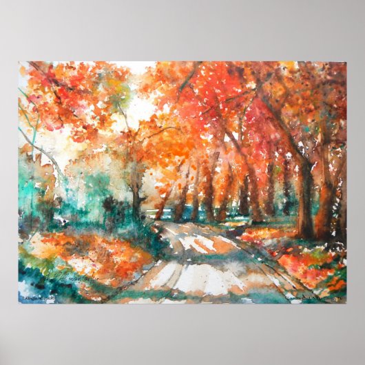 PMACarlson Country Road, Bucks County, Pa Poster (Devant)