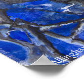 PMACarlson Koi, Poster bleu profond (Coin)