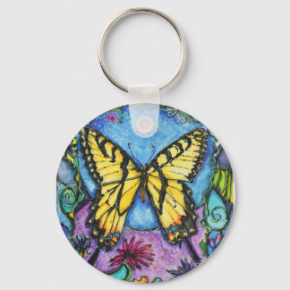 PMACarlson Tiger Butterfly Sleutelhanger