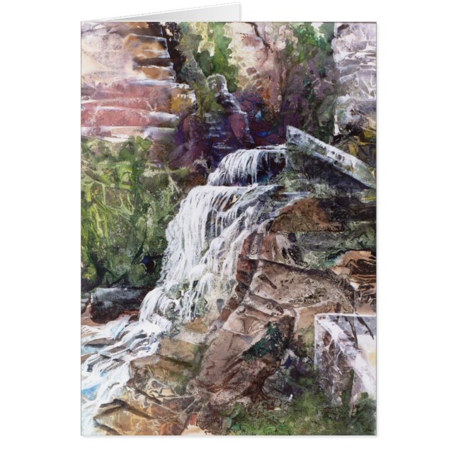PMACarlson Waterfall op Robert Treman SP Card (Voorkant)