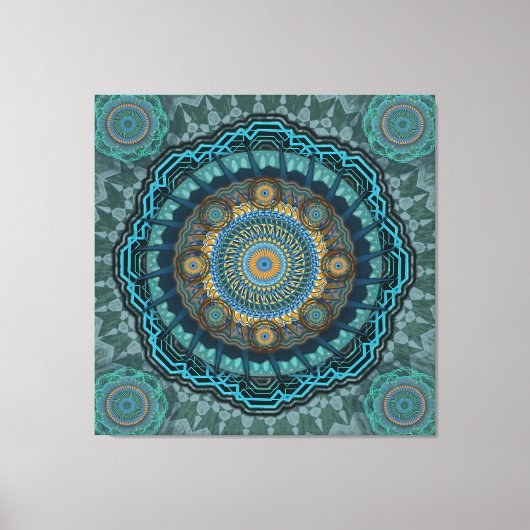 Pmandala van de gyrascoop van de Perzische gyraat Canvas Afdruk (Voorkant)