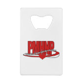 PMHNP Psychiatrische Geestelijke Gezondheidsverple Kredietkaart Flessenopener (Achterkant)