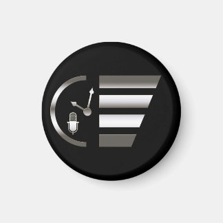 PMRP Chrome Mini-Logo Magnet — Petit, Arrondi